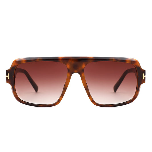 HS1372 - Square Oversize Sleek Tinted Retro Wholesale Sunglasses