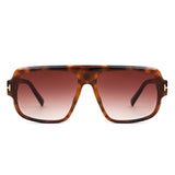 HS1372 - Square Oversize Sleek Tinted Retro Wholesale Sunglasses