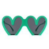68159 - Heart Shaped Oversized Party Fashion Wholesale Sunglasses