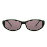 HS2260 - Slim Retro Rectangle Sunglasses