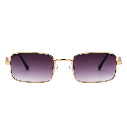 HJ2151 - Women Slim Rectangle Metal Fashion Sunglasses