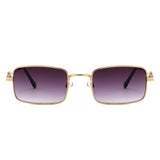 HJ2151 - Women Slim Rectangle Metal Fashion Sunglasses