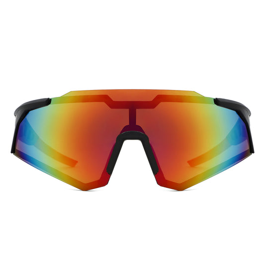 HS1374 - Shield Wraparound Cycling Sports Wholesale Sunglasses