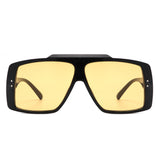 S2128 - Square Retro Flat Top Vintage Inspired Fashion Wholesale Sunglasses