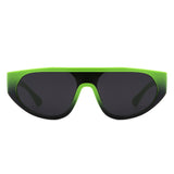S2129 - Round Flat Top Retro Fashion Wholesale Sunglasses