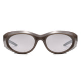 HS2216 - Bold Futuristic Oval Wrap Y2K Wholesale Sunglasses