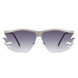 HJ2085 - Rimless Modern Tinted Lens Square Wholesale Sunglasses