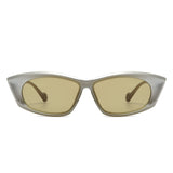 S1224 - Retro Rectangular Narrow Flat Top Slim Wholesale Sunglasses