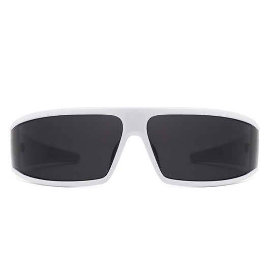 HS1377 - Futuristic Sport Wraparound Cyclops Style Wholesale Sunglasses
