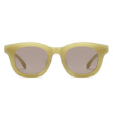 HS2227 - Classic Chunky Modern Square Tinted Wholesale Sunglasses