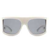 S2133 - Oversize Irregular Fashion Large Square Wrap Around Wholesale Sunglasses
