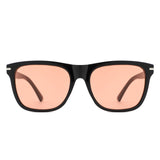 HS1325 - Square Fashion Horn Rimmed Tinted Wholesale Sunglasses
