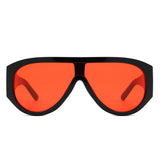 HS1360 - Retro Oversize Shield Wraparound Wholesale Sunglasses