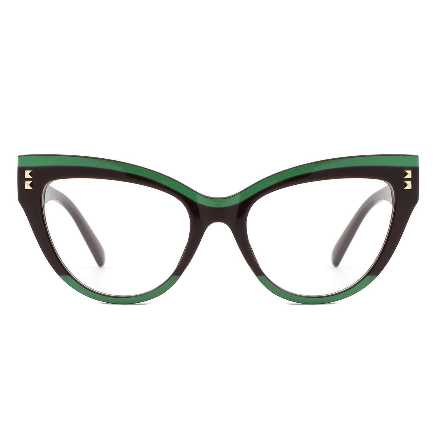 HS1304 - Women Double Tone Frame Anti Blue Light Wholesale Glasses - Iris Fashion