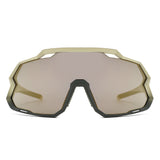 Y5001 - Sport Wrap Shield Mirrored Photochromic Wholesale Sunglasses