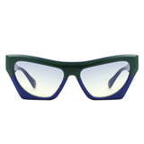 HS1302 - Oversize Fashion Geometric Cat Eye Women Wholesale Sunglasses