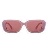 S1250 - Square Retro Thick Frame Geometic Wholesale Sunglasses