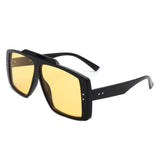 S2128 - Square Retro Flat Top Vintage Inspired Fashion Wholesale Sunglasses