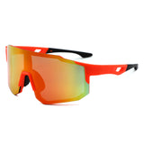 HY1024 - Sport Rimless Mirrored Shield Sunglasses