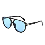HS1371 - Retro Brow-Bar Fashion Aviator Wholesale Sunglasses