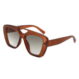 HS1367 - Oversized Bold Brow-Bar Square Wholesale Sunglasses