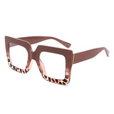 HB1004 - Oversized Square Blue Light Blocking Glasses - Iris Fashion