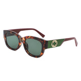 HS1364 - Rectangle Vintage Thick Frame Retro Wholesale Sunglassses