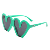 68159 - Heart Shaped Oversized Party Fashion Wholesale Sunglasses
