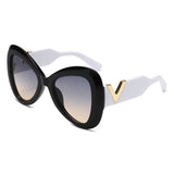 HS1387 - Oversize Bold Fashion Women Cat Eye Wholesale Sunglasses