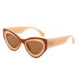 HS1378 - Women Retro Thick Frame Fashion Cat Eye Wholesale Sunglasses