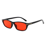 HS2242 - Slim Rectangle Color Tint Narrow Wholesale Sunglasses