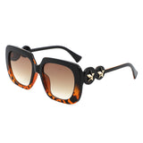 HS2200 - Oversized Square Star Design Women Fashion Wholesale Sunglasses