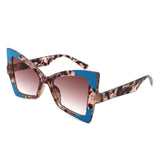 HS2203 - Geometric Cat Eye Vintage Fashion Women Wholesale Sunglasses
