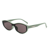 HS2260 - Slim Retro Rectangle Sunglasses