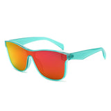 FS1003 - Rectangle Bold Sporty Mirrored Wholesale Sunglasses