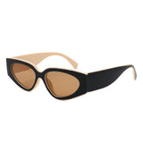HS1365 - Retro Narrow 90s Inspired Bold Cat Eye Wholesale Sunglasses