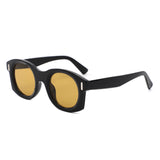 HS1409 - Chunky Retro Round Oval Sunglasses