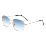 J1005 - Retro Square Flat Top Tinted Fashion Wholesale Sunglasses