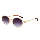 HJ2152 - Vintage Round Metal Color Tint Lenses Sunglasses - Iris Fashion