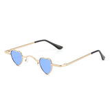 HJ1002 - Small Metal Heart Shaped Tinted Mini Color Pop Wholesale Sunglasses