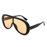 HS1324 - Oversize Bold Aviator Retro Round Wholesale Sunglasses