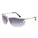 HJ2085 - Rimless Modern Tinted Lens Square Wholesale Sunglasses