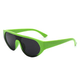 S2129 - Round Flat Top Retro Fashion Wholesale Sunglasses