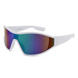 S1258 - Oversize Sport Wraparound Shield Wholesale Sunglasses