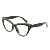 HS1304 - Women Double Tone Frame Anti Blue Light Wholesale Glasses - Iris Fashion