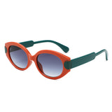 HS1394 - Retro Oval Fashion Tinted Wholesale Sunglasses