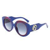 HS2189 - Oversize Luxurious Fashion Women Round Wholesale Sunglasses