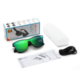 ZN5001 - Sport Wrap Mirrored Smart Eyewear Bluetooth Sunglasses