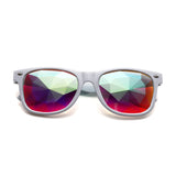 067 - Square Reto Mirrored Prism Lens Sunglasses
