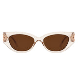 HS2192 - Sleek Vintage Inspired Luxurious Geometric Cat Eye Wholesale Sunglasses